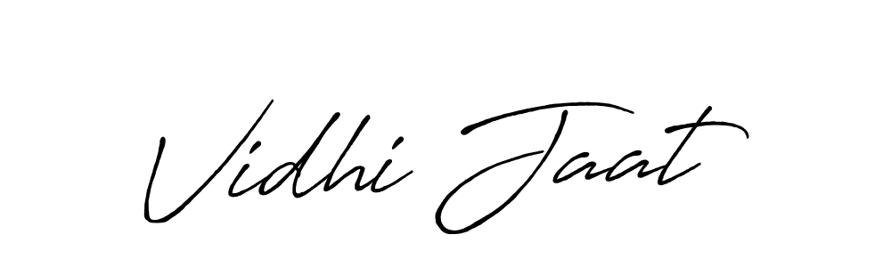 Make a short Vidhi Jaat signature style. Manage your documents anywhere anytime using Antro_Vectra_Bolder. Create and add eSignatures, submit forms, share and send files easily. Vidhi Jaat signature style 7 images and pictures png