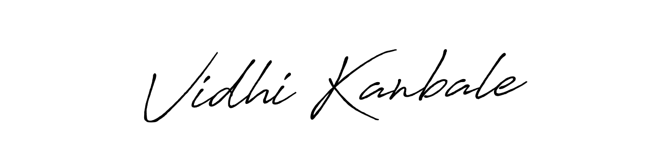 The best way (Antro_Vectra_Bolder) to make a short signature is to pick only two or three words in your name. The name Vidhi Kanbale include a total of six letters. For converting this name. Vidhi Kanbale signature style 7 images and pictures png