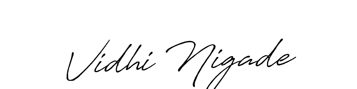 Best and Professional Signature Style for Vidhi Nigade. Antro_Vectra_Bolder Best Signature Style Collection. Vidhi Nigade signature style 7 images and pictures png