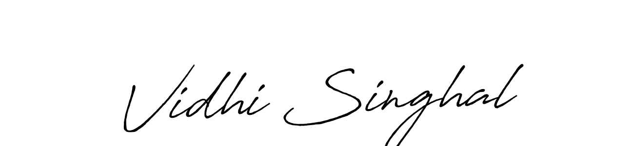 Also You can easily find your signature by using the search form. We will create Vidhi Singhal name handwritten signature images for you free of cost using Antro_Vectra_Bolder sign style. Vidhi Singhal signature style 7 images and pictures png