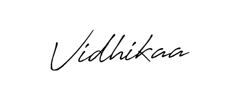 Vidhikaa stylish signature style. Best Handwritten Sign (Antro_Vectra_Bolder) for my name. Handwritten Signature Collection Ideas for my name Vidhikaa. Vidhikaa signature style 7 images and pictures png