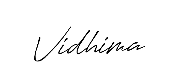 Make a beautiful signature design for name Vidhima. Use this online signature maker to create a handwritten signature for free. Vidhima signature style 7 images and pictures png