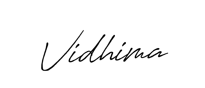 Make a beautiful signature design for name Vidhima. Use this online signature maker to create a handwritten signature for free. Vidhima signature style 7 images and pictures png