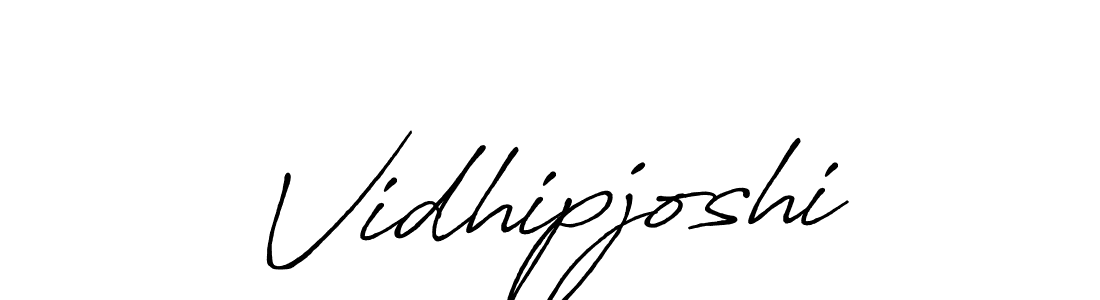 Once you've used our free online signature maker to create your best signature Antro_Vectra_Bolder style, it's time to enjoy all of the benefits that Vidhipjoshi name signing documents. Vidhipjoshi signature style 7 images and pictures png