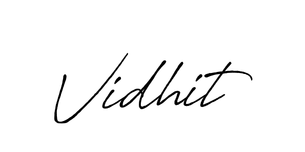 How to Draw Vidhit signature style? Antro_Vectra_Bolder is a latest design signature styles for name Vidhit. Vidhit signature style 7 images and pictures png