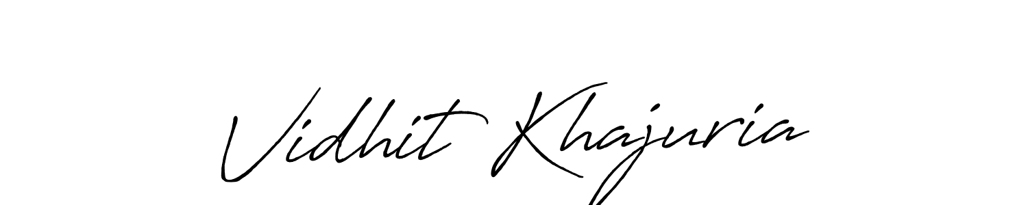 Once you've used our free online signature maker to create your best signature Antro_Vectra_Bolder style, it's time to enjoy all of the benefits that Vidhit Khajuria name signing documents. Vidhit Khajuria signature style 7 images and pictures png