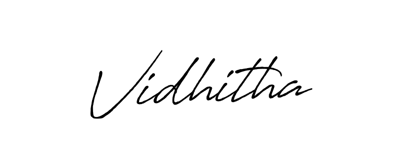 How to make Vidhitha signature? Antro_Vectra_Bolder is a professional autograph style. Create handwritten signature for Vidhitha name. Vidhitha signature style 7 images and pictures png