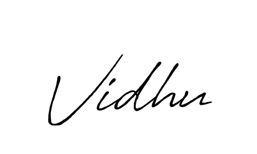 Also You can easily find your signature by using the search form. We will create Vidhu name handwritten signature images for you free of cost using Antro_Vectra_Bolder sign style. Vidhu signature style 7 images and pictures png