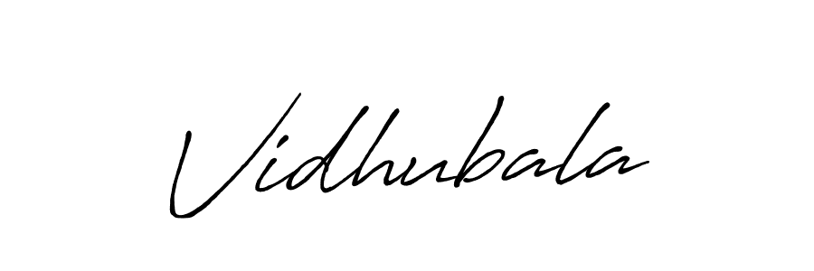 Make a beautiful signature design for name Vidhubala. With this signature (Antro_Vectra_Bolder) style, you can create a handwritten signature for free. Vidhubala signature style 7 images and pictures png