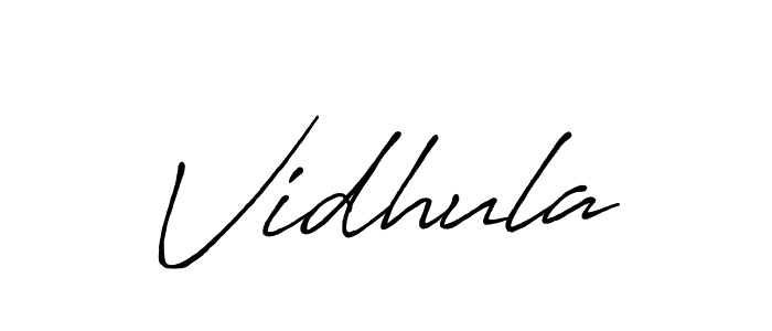 Similarly Antro_Vectra_Bolder is the best handwritten signature design. Signature creator online .You can use it as an online autograph creator for name Vidhula. Vidhula signature style 7 images and pictures png