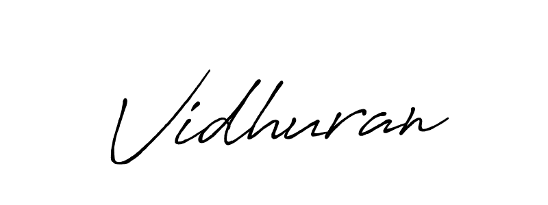 Also we have Vidhuran name is the best signature style. Create professional handwritten signature collection using Antro_Vectra_Bolder autograph style. Vidhuran signature style 7 images and pictures png