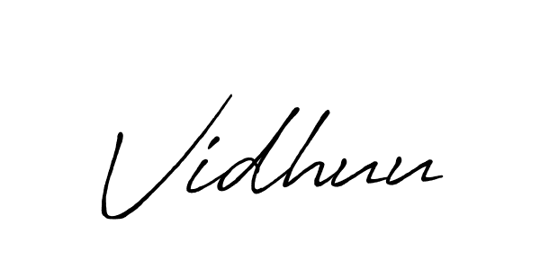 Design your own signature with our free online signature maker. With this signature software, you can create a handwritten (Antro_Vectra_Bolder) signature for name Vidhuu. Vidhuu signature style 7 images and pictures png