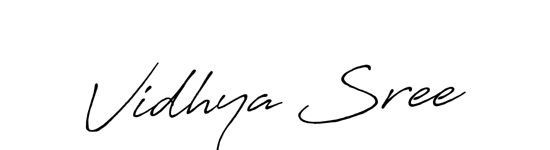 Once you've used our free online signature maker to create your best signature Antro_Vectra_Bolder style, it's time to enjoy all of the benefits that Vidhya Sree name signing documents. Vidhya Sree signature style 7 images and pictures png