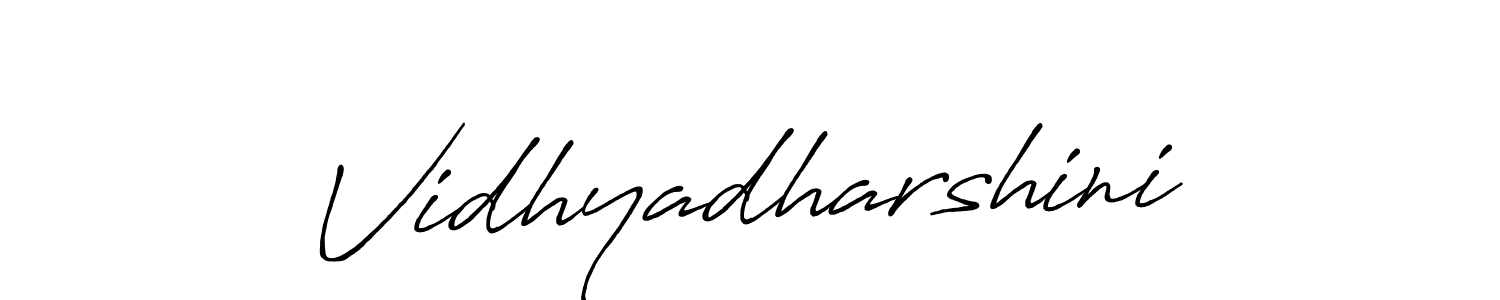 Also You can easily find your signature by using the search form. We will create Vidhyadharshini name handwritten signature images for you free of cost using Antro_Vectra_Bolder sign style. Vidhyadharshini signature style 7 images and pictures png