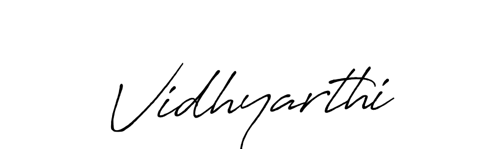 Design your own signature with our free online signature maker. With this signature software, you can create a handwritten (Antro_Vectra_Bolder) signature for name Vidhyarthi. Vidhyarthi signature style 7 images and pictures png