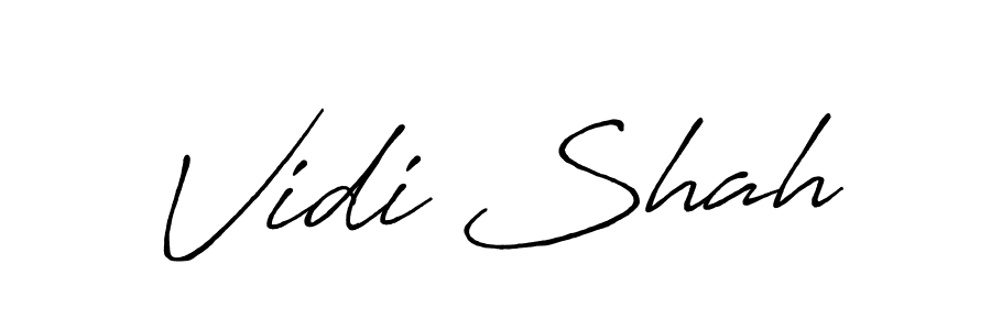 It looks lik you need a new signature style for name Vidi Shah. Design unique handwritten (Antro_Vectra_Bolder) signature with our free signature maker in just a few clicks. Vidi Shah signature style 7 images and pictures png
