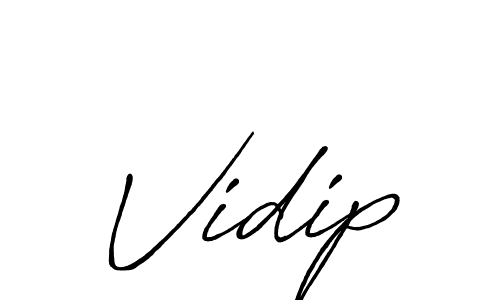 It looks lik you need a new signature style for name Vidip. Design unique handwritten (Antro_Vectra_Bolder) signature with our free signature maker in just a few clicks. Vidip signature style 7 images and pictures png