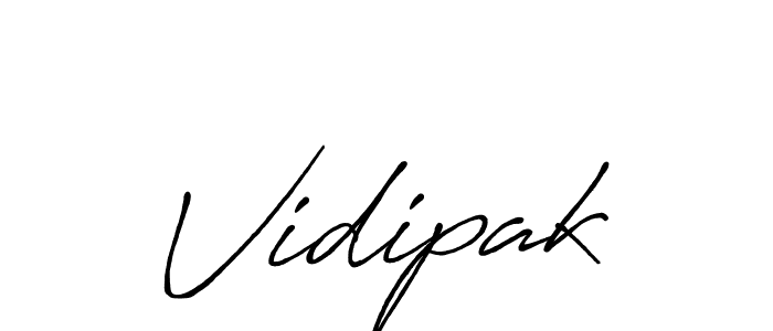 Vidipak stylish signature style. Best Handwritten Sign (Antro_Vectra_Bolder) for my name. Handwritten Signature Collection Ideas for my name Vidipak. Vidipak signature style 7 images and pictures png