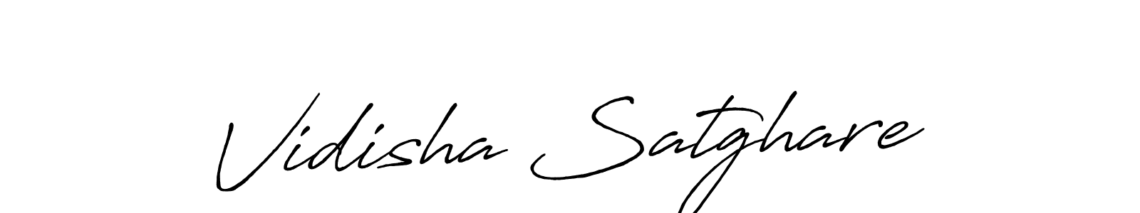 You should practise on your own different ways (Antro_Vectra_Bolder) to write your name (Vidisha Satghare) in signature. don't let someone else do it for you. Vidisha Satghare signature style 7 images and pictures png