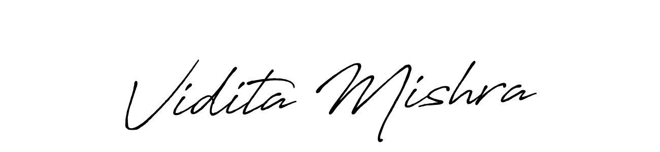 Make a short Vidita Mishra signature style. Manage your documents anywhere anytime using Antro_Vectra_Bolder. Create and add eSignatures, submit forms, share and send files easily. Vidita Mishra signature style 7 images and pictures png