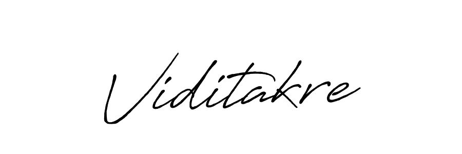 Use a signature maker to create a handwritten signature online. With this signature software, you can design (Antro_Vectra_Bolder) your own signature for name Viditakre. Viditakre signature style 7 images and pictures png