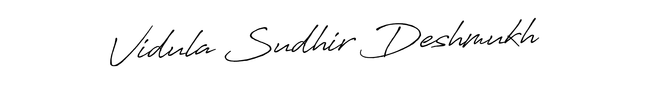 Make a beautiful signature design for name Vidula Sudhir Deshmukh. Use this online signature maker to create a handwritten signature for free. Vidula Sudhir Deshmukh signature style 7 images and pictures png