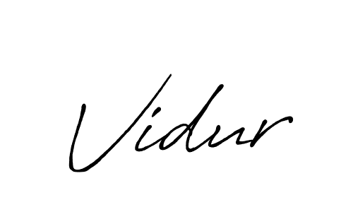 The best way (Antro_Vectra_Bolder) to make a short signature is to pick only two or three words in your name. The name Vidur include a total of six letters. For converting this name. Vidur signature style 7 images and pictures png
