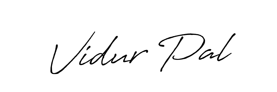 Design your own signature with our free online signature maker. With this signature software, you can create a handwritten (Antro_Vectra_Bolder) signature for name Vidur Pal. Vidur Pal signature style 7 images and pictures png