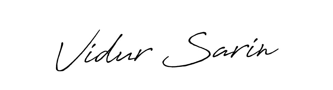 Best and Professional Signature Style for Vidur Sarin. Antro_Vectra_Bolder Best Signature Style Collection. Vidur Sarin signature style 7 images and pictures png