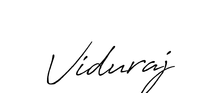 Design your own signature with our free online signature maker. With this signature software, you can create a handwritten (Antro_Vectra_Bolder) signature for name Viduraj. Viduraj signature style 7 images and pictures png