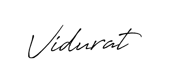 Create a beautiful signature design for name Vidurat. With this signature (Antro_Vectra_Bolder) fonts, you can make a handwritten signature for free. Vidurat signature style 7 images and pictures png