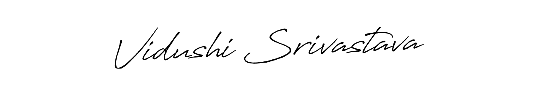 Antro_Vectra_Bolder is a professional signature style that is perfect for those who want to add a touch of class to their signature. It is also a great choice for those who want to make their signature more unique. Get Vidushi Srivastava name to fancy signature for free. Vidushi Srivastava signature style 7 images and pictures png