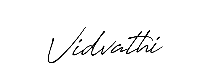 Make a beautiful signature design for name Vidvathi. With this signature (Antro_Vectra_Bolder) style, you can create a handwritten signature for free. Vidvathi signature style 7 images and pictures png