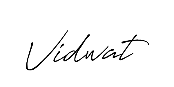 Vidwat stylish signature style. Best Handwritten Sign (Antro_Vectra_Bolder) for my name. Handwritten Signature Collection Ideas for my name Vidwat. Vidwat signature style 7 images and pictures png