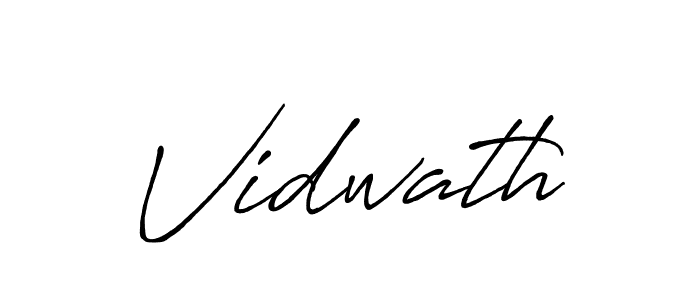 Make a beautiful signature design for name Vidwath. With this signature (Antro_Vectra_Bolder) style, you can create a handwritten signature for free. Vidwath signature style 7 images and pictures png