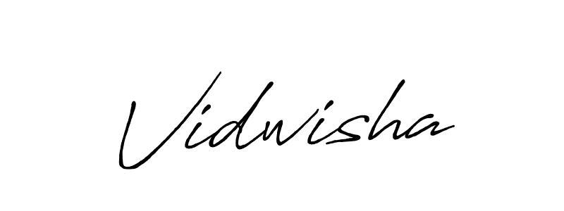How to make Vidwisha name signature. Use Antro_Vectra_Bolder style for creating short signs online. This is the latest handwritten sign. Vidwisha signature style 7 images and pictures png