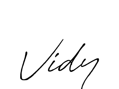 Once you've used our free online signature maker to create your best signature Antro_Vectra_Bolder style, it's time to enjoy all of the benefits that Vidy name signing documents. Vidy signature style 7 images and pictures png