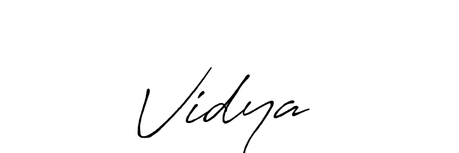 How to make Vidya ♡ signature? Antro_Vectra_Bolder is a professional autograph style. Create handwritten signature for Vidya ♡ name. Vidya ♡ signature style 7 images and pictures png