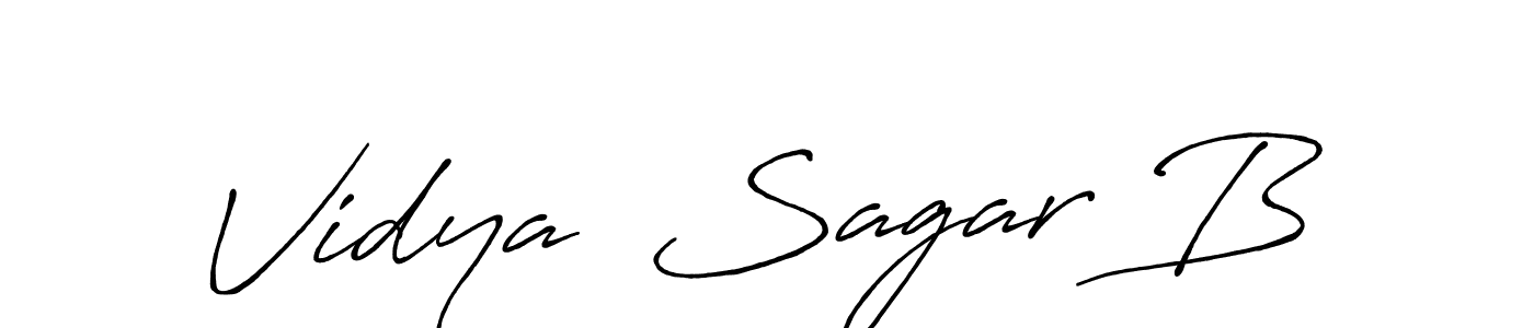 Use a signature maker to create a handwritten signature online. With this signature software, you can design (Antro_Vectra_Bolder) your own signature for name Vidya  Sagar B. Vidya  Sagar B signature style 7 images and pictures png