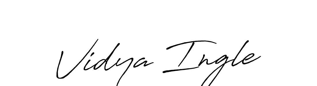 How to make Vidya Ingle signature? Antro_Vectra_Bolder is a professional autograph style. Create handwritten signature for Vidya Ingle name. Vidya Ingle signature style 7 images and pictures png