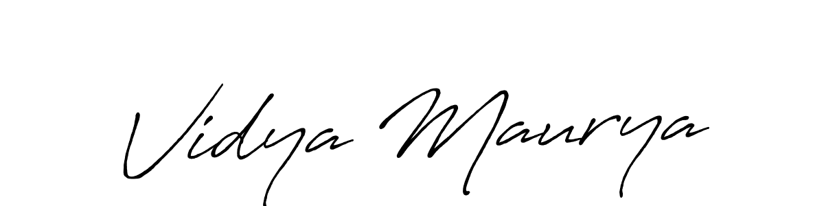 Make a short Vidya Maurya signature style. Manage your documents anywhere anytime using Antro_Vectra_Bolder. Create and add eSignatures, submit forms, share and send files easily. Vidya Maurya signature style 7 images and pictures png