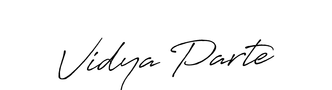 Make a beautiful signature design for name Vidya Parte. Use this online signature maker to create a handwritten signature for free. Vidya Parte signature style 7 images and pictures png