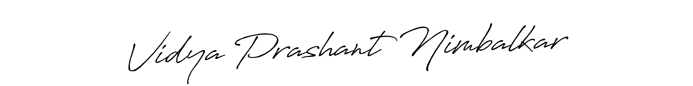 Antro_Vectra_Bolder is a professional signature style that is perfect for those who want to add a touch of class to their signature. It is also a great choice for those who want to make their signature more unique. Get Vidya Prashant Nimbalkar name to fancy signature for free. Vidya Prashant Nimbalkar signature style 7 images and pictures png