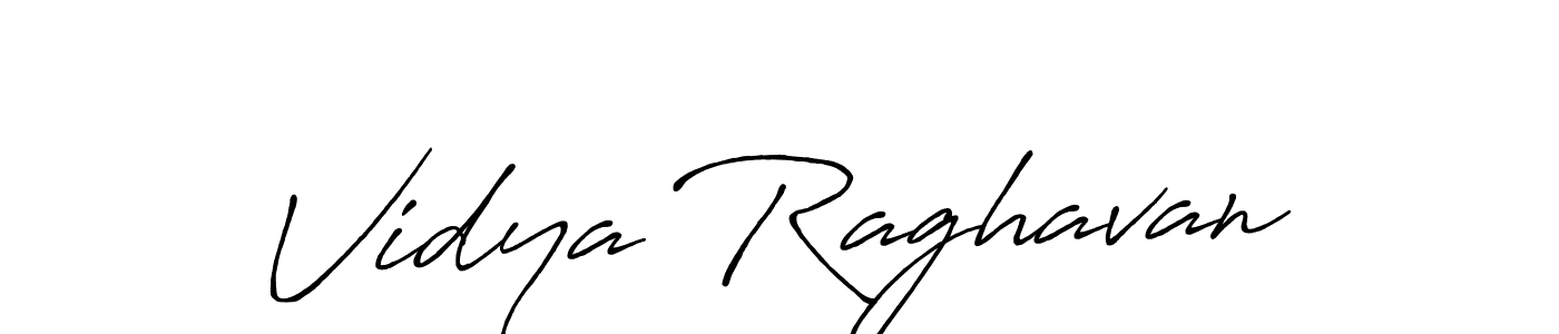 Use a signature maker to create a handwritten signature online. With this signature software, you can design (Antro_Vectra_Bolder) your own signature for name Vidya Raghavan. Vidya Raghavan signature style 7 images and pictures png