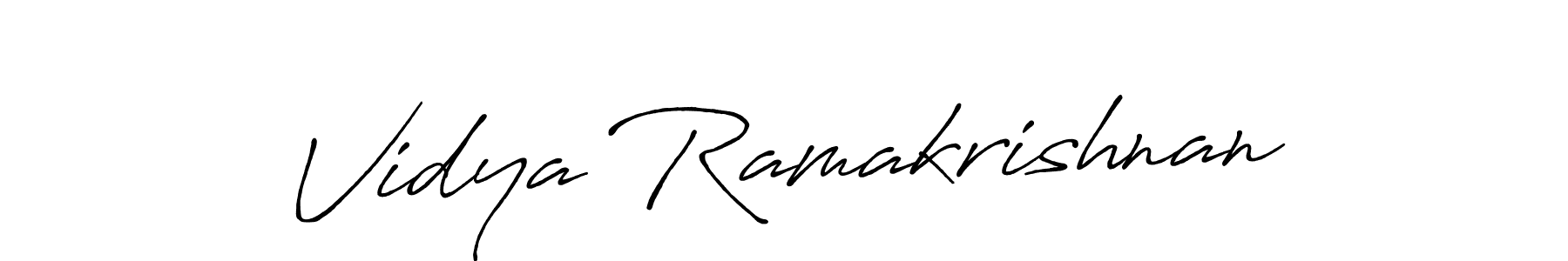 How to make Vidya Ramakrishnan signature? Antro_Vectra_Bolder is a professional autograph style. Create handwritten signature for Vidya Ramakrishnan name. Vidya Ramakrishnan signature style 7 images and pictures png
