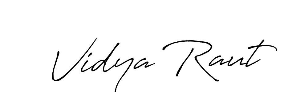 Make a beautiful signature design for name Vidya Raut. Use this online signature maker to create a handwritten signature for free. Vidya Raut signature style 7 images and pictures png