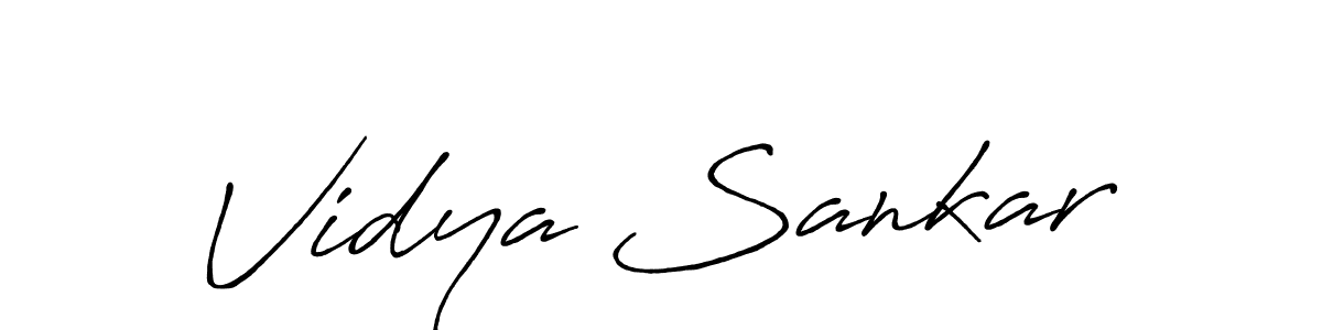 Also You can easily find your signature by using the search form. We will create Vidya Sankar name handwritten signature images for you free of cost using Antro_Vectra_Bolder sign style. Vidya Sankar signature style 7 images and pictures png