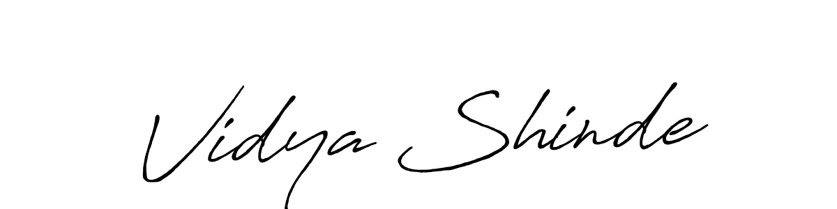 if you are searching for the best signature style for your name Vidya Shinde. so please give up your signature search. here we have designed multiple signature styles  using Antro_Vectra_Bolder. Vidya Shinde signature style 7 images and pictures png