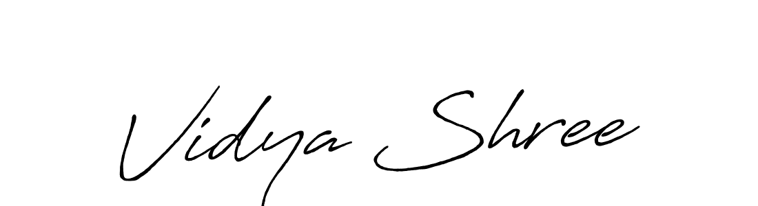 Design your own signature with our free online signature maker. With this signature software, you can create a handwritten (Antro_Vectra_Bolder) signature for name Vidya Shree. Vidya Shree signature style 7 images and pictures png