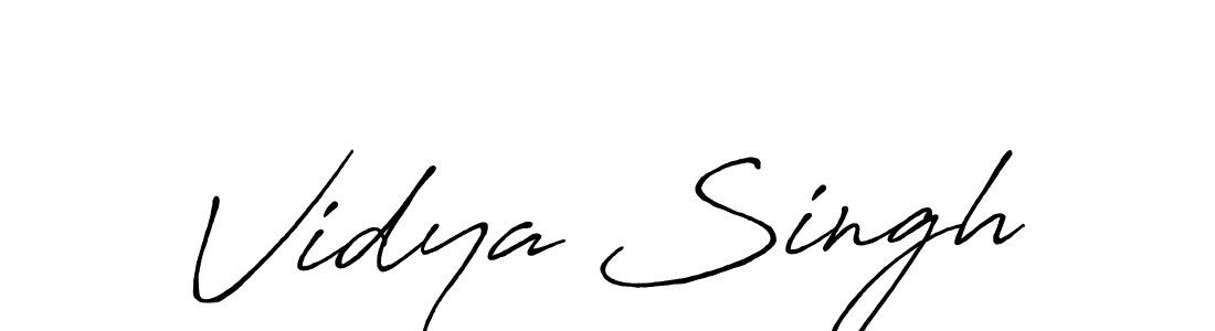 Also we have Vidya Singh name is the best signature style. Create professional handwritten signature collection using Antro_Vectra_Bolder autograph style. Vidya Singh signature style 7 images and pictures png